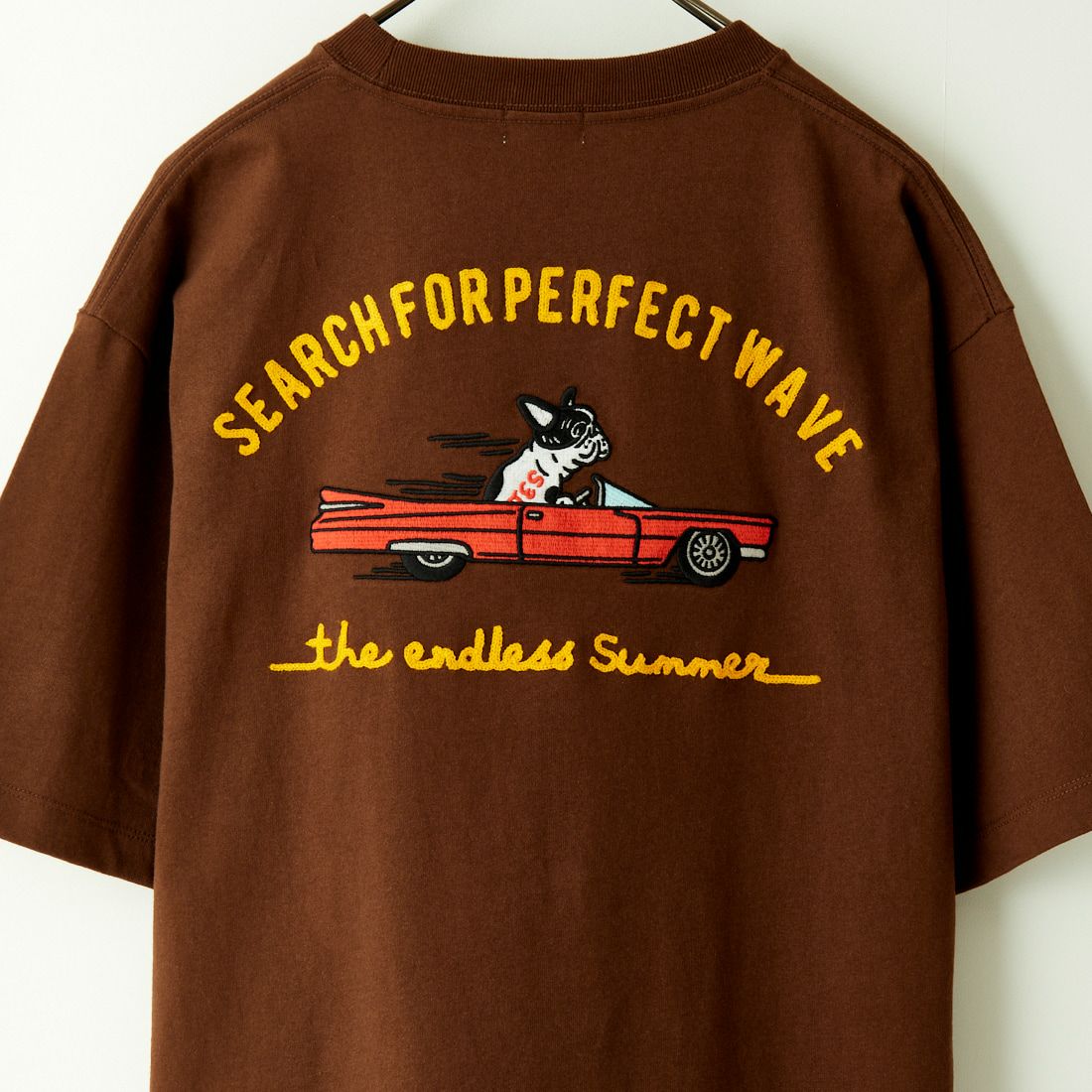 The Endless Summer [エンドレスサマー] チェーン刺繍ビッグTシャツ [C-24574304] 32 BROWN