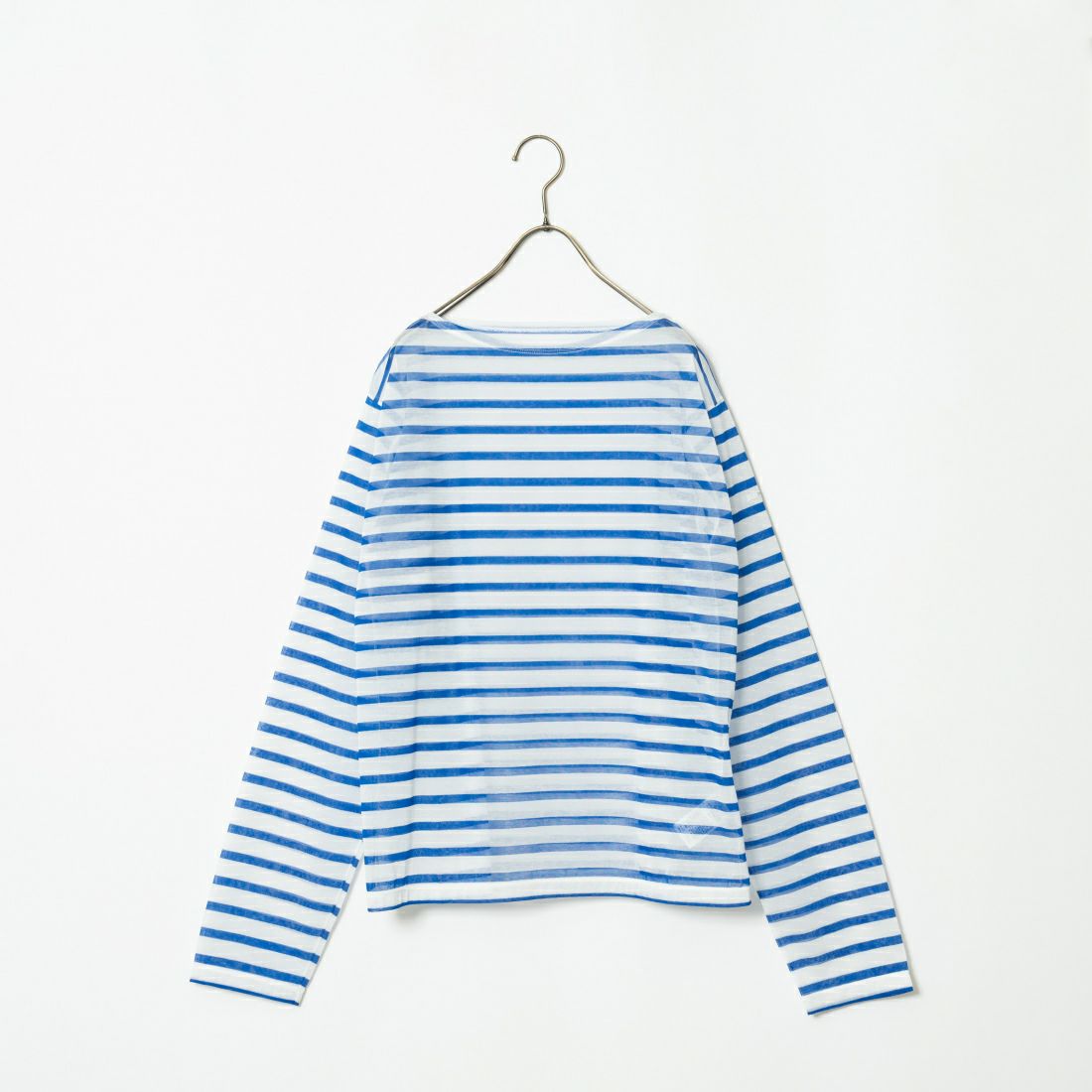 ORCIVAL [オーシバル] ボートネック ロングスリーブTシャツ [OR-C0350STJ] WHITE/BLUE