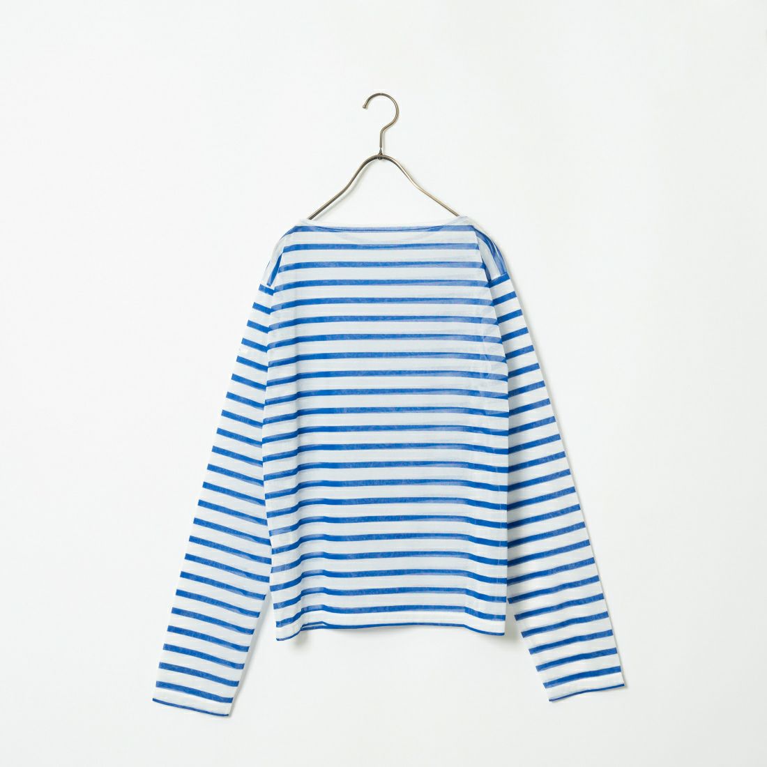 ORCIVAL [オーシバル] ボートネック ロングスリーブTシャツ [OR-C0350STJ] WHITE/BLUE