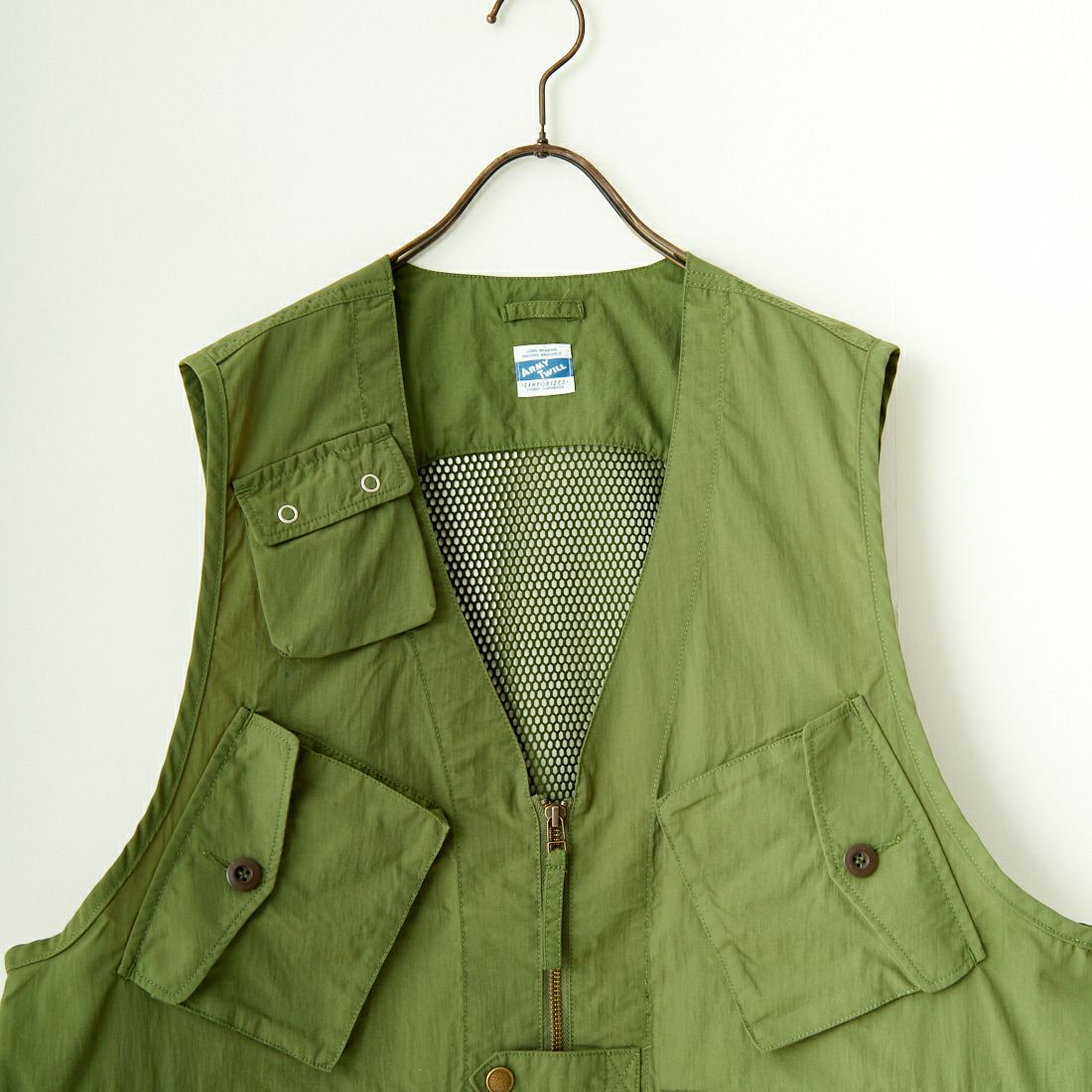 ARMY TWILL SANFORIZED [アーミーツイル サンフォライズド] ナイロンオックス ベスト [AM-2414006] KHAKI