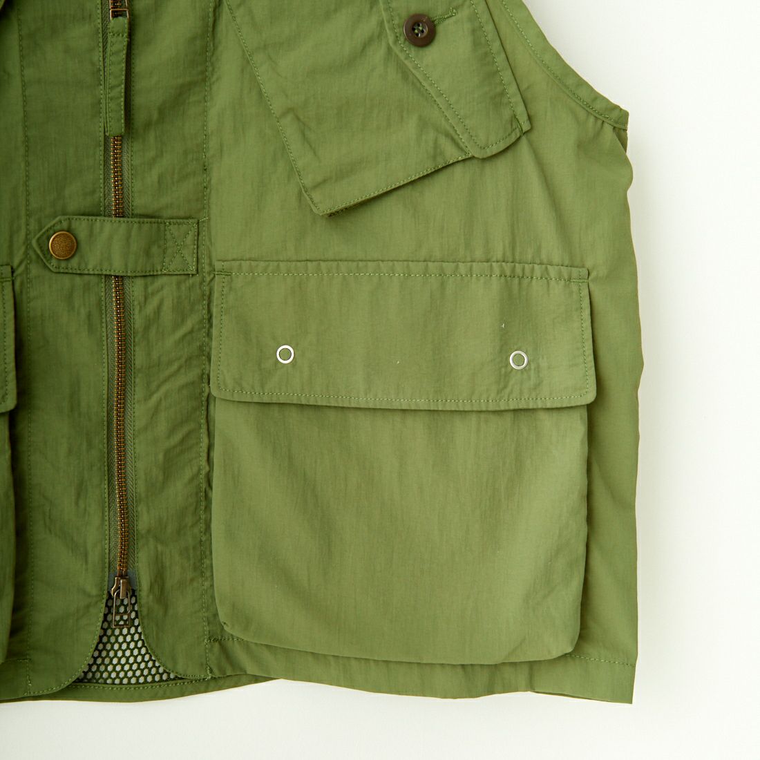 ARMY TWILL SANFORIZED [アーミーツイル サンフォライズド] ナイロンオックス ベスト [AM-2414006] KHAKI
