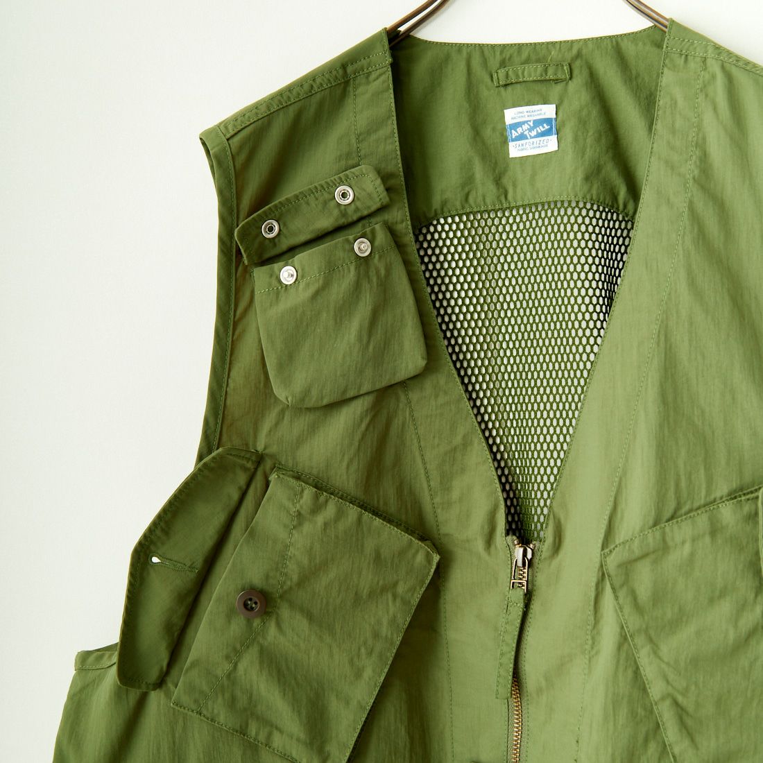 ARMY TWILL SANFORIZED [アーミーツイル サンフォライズド] ナイロンオックス ベスト [AM-2414006] KHAKI