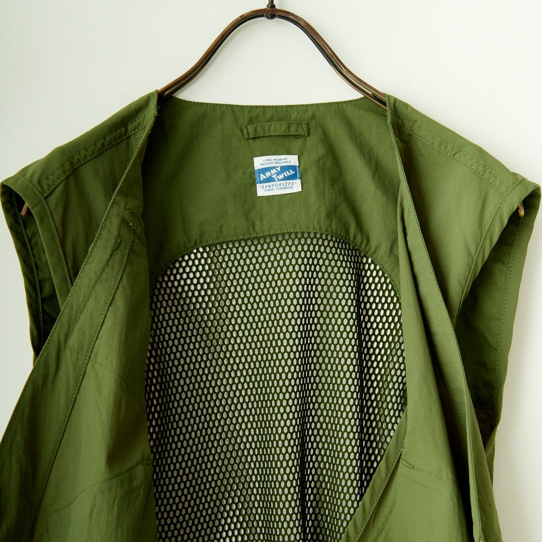 ARMY TWILL SANFORIZED [アーミーツイル サンフォライズド] ナイロンオックス ベスト [AM-2414006] KHAKI