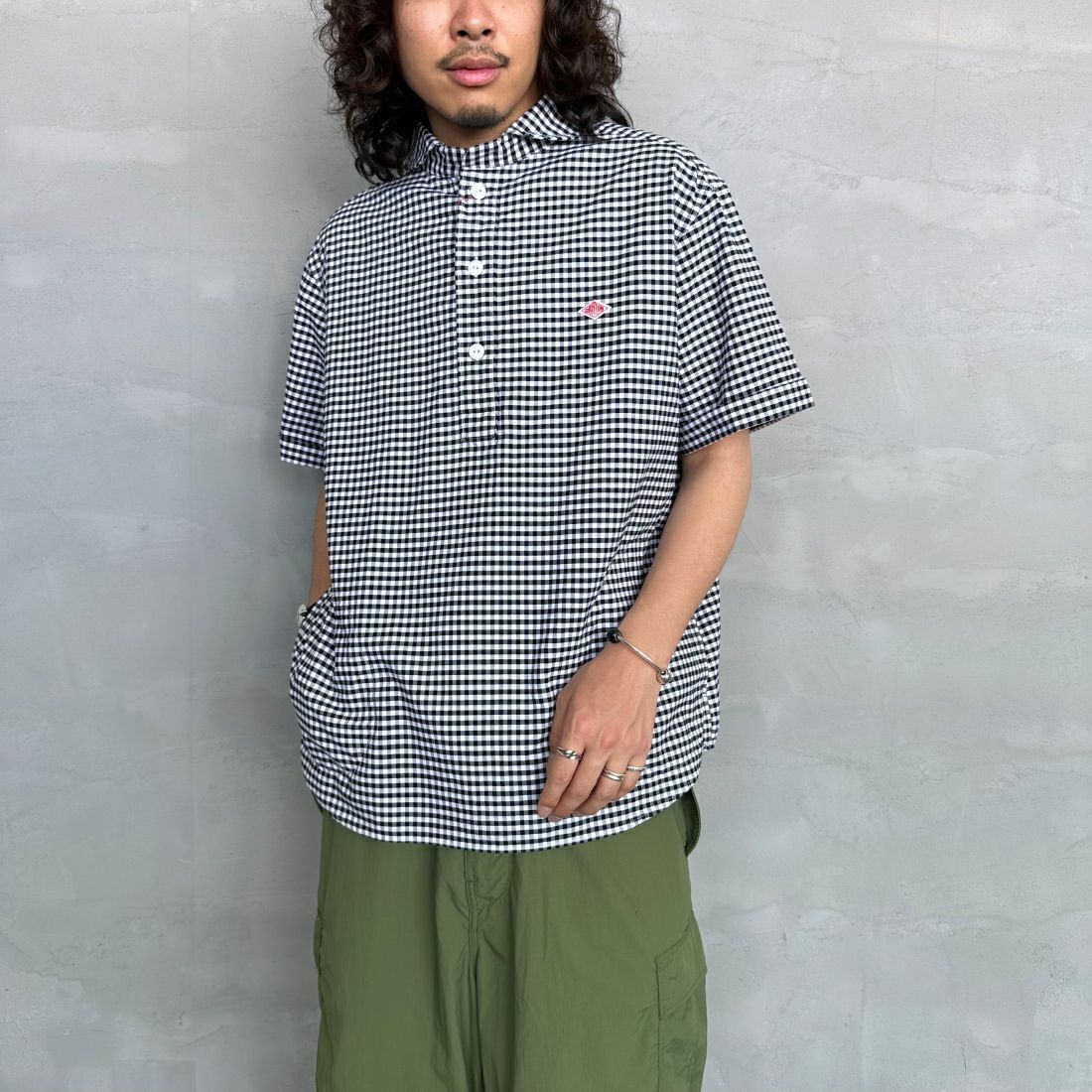 DANTON [ダントン] ラウンドカラープルオーバーシャツ [DT-B0284OXP]｜ジーンズファクトリー公式通販サイト - JEANS  FACTORY Online Shop