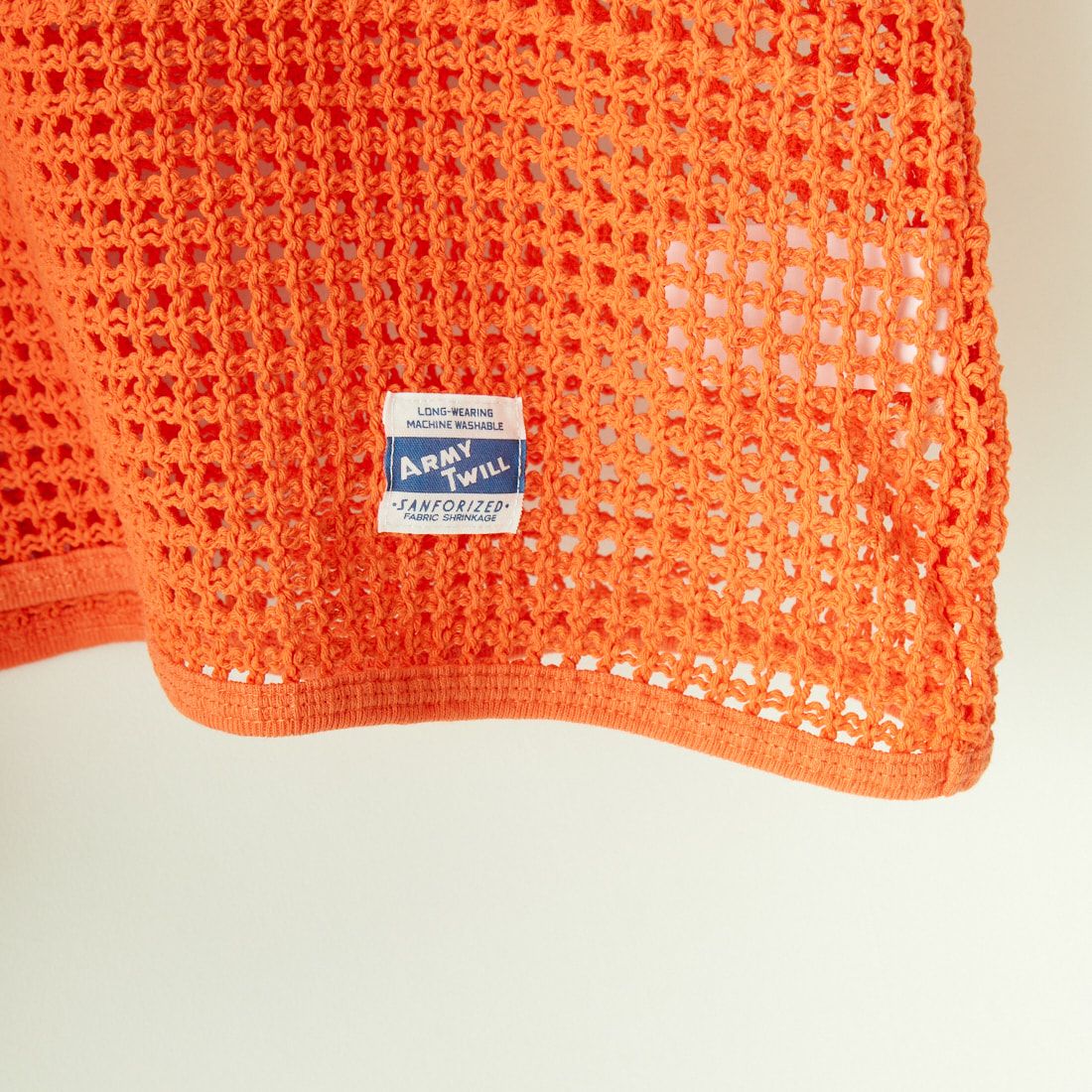 ARMY TWILL SANFORIZED [アーミーツイル サンフォライズド] コットンメッシュ ハーフスリーブTシャツ [AM-2413009] ORANGE