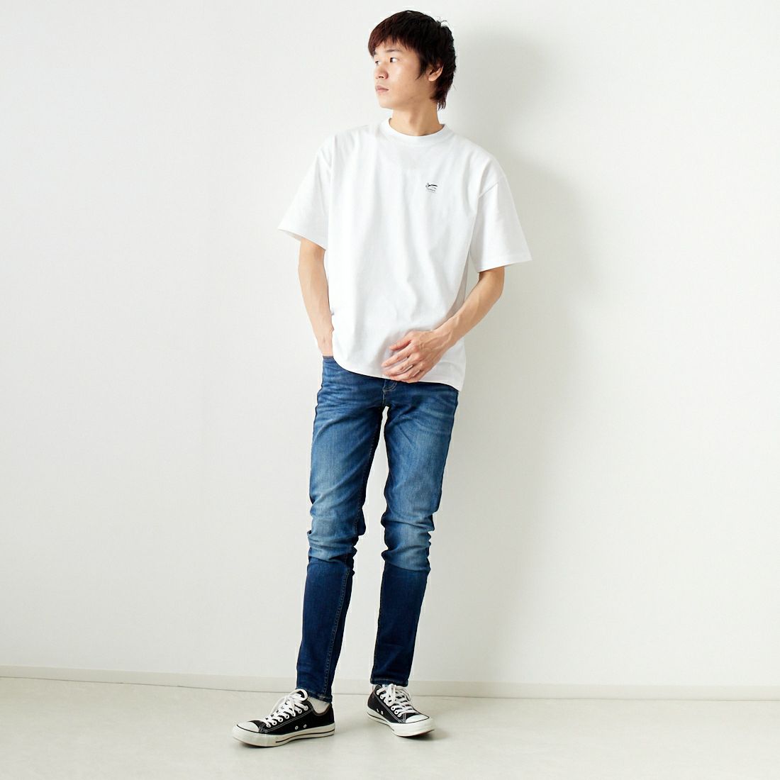 【割引中】【デザイン】DENHAM 半袖 Tシャツ ホワイトサイズS 相当 トップス