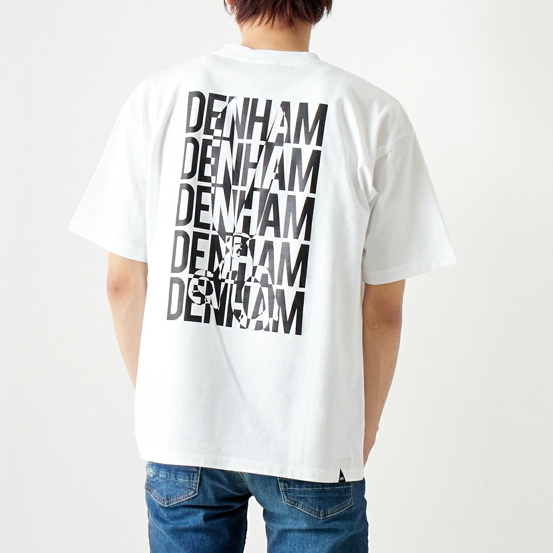 DENHAM [デンハム] シザーズロゴTシャツ [DENHAM-AND-SCISSORS] BLACK