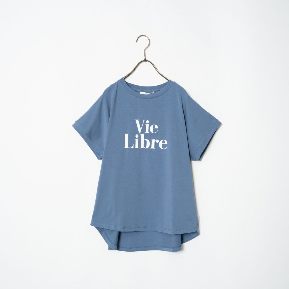 Maison de L'allure [メゾン ドゥ ラリュール] 光沢ラバーロゴプリントTシャツ [24112025] 12 BLUE