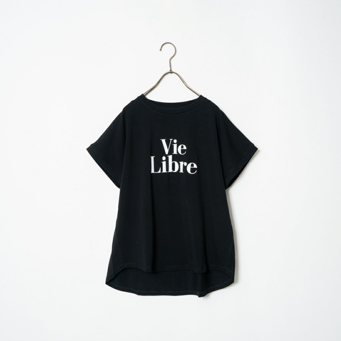 Maison de L'allure [メゾン ドゥ ラリュール] 光沢ラバーロゴプリントTシャツ [24112025] 09 BLACK