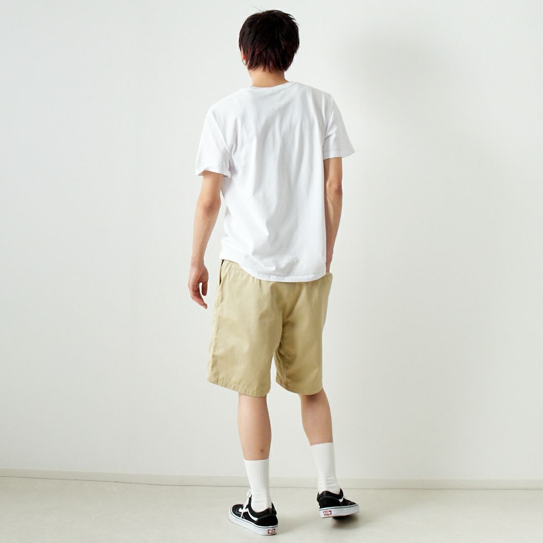 THE NORTH FACE PURPLE LABEL [ザ ノースフェイス パープルレーベル] チノフィールドショーツ [NT4404N] BE BEIGE &&モデル身長：182cm 着用サイズ：32&&