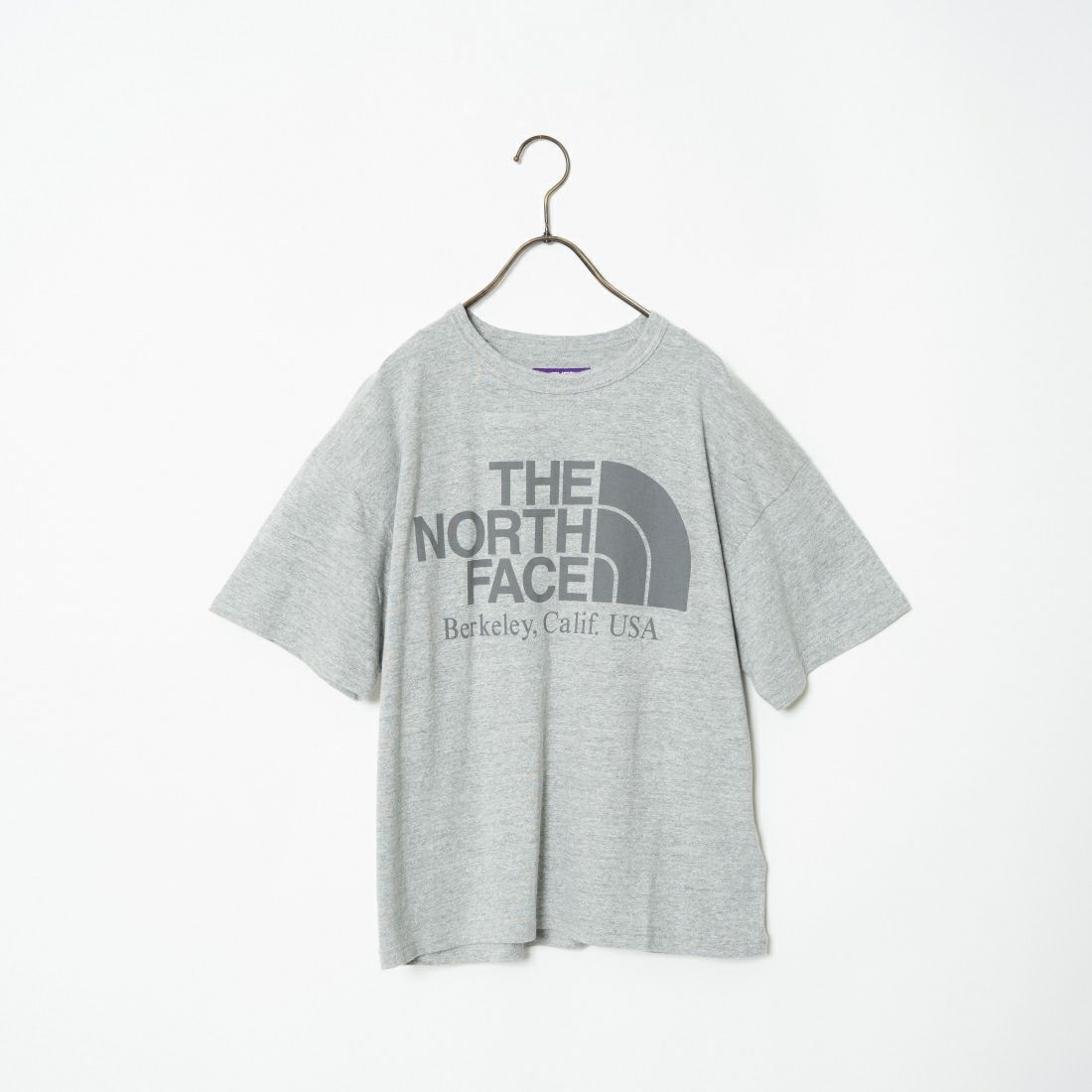 THE NORTH FACE PURPLE LABEL [ザ ノースフェイス パープルレーベル] コットンレーヨン フィールドグラフィックTシャツ [NT3428N] Z MIX GRAY