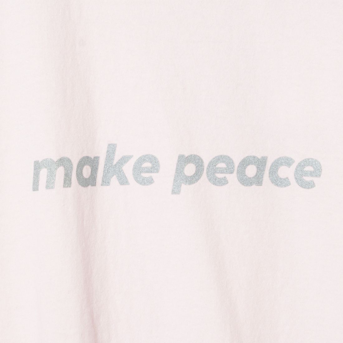 FUNG [ファング] MAKE PEACE カットオフプリントTシャツ [MAKE-PEACE] L.PINK