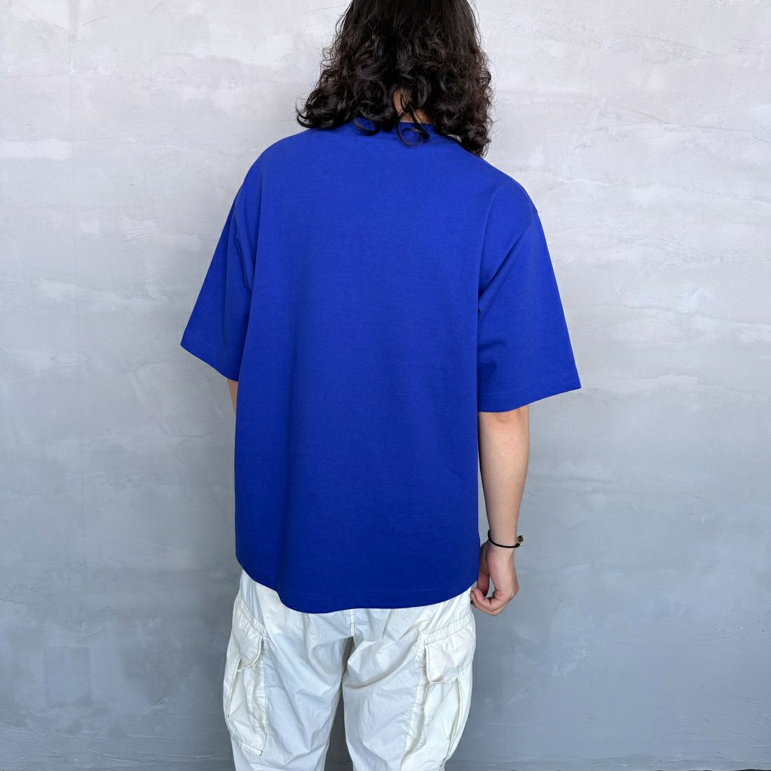 Gymphlex [ジムフレックス] ヘビーウェイトジャージー ショートスリーブTシャツ [J-9271HWJ] BLUE &&モデル身長：173cm 着用サイズ：M&&