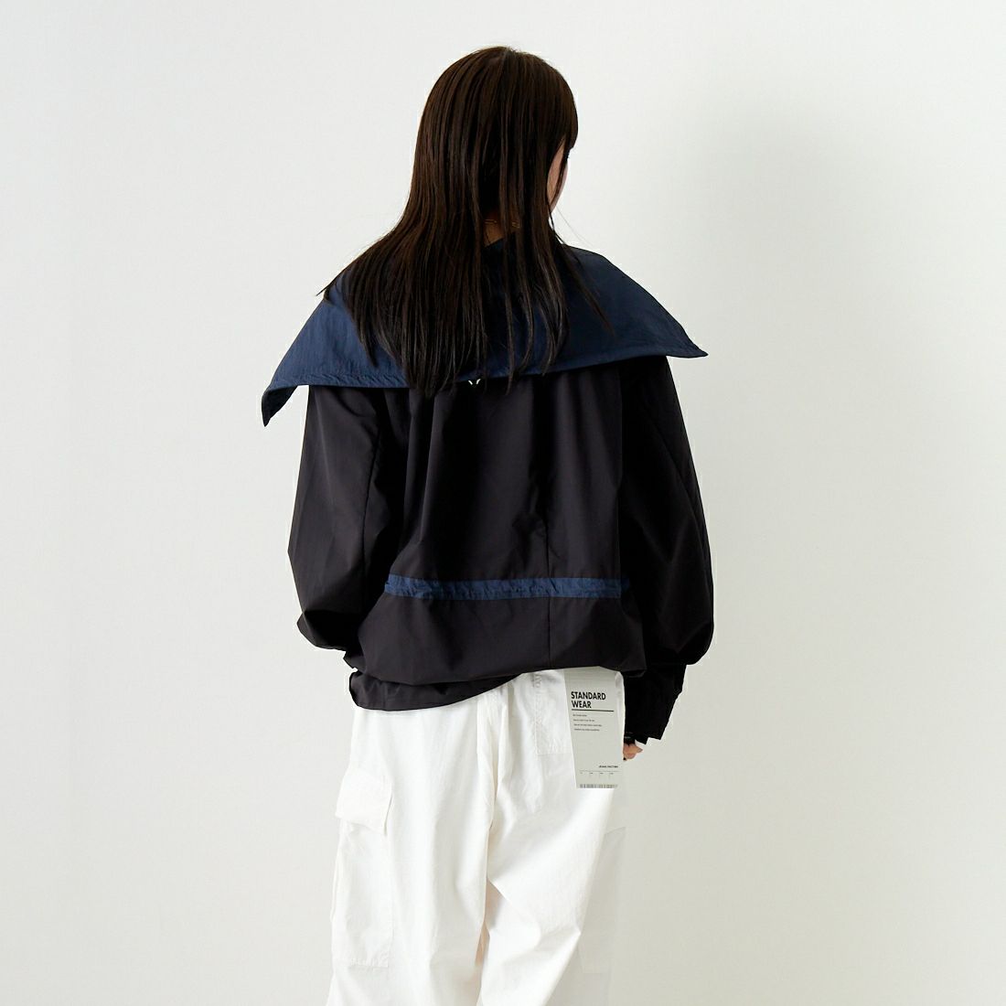 F CE. [エフシーイー] パーテックス スタンドプルオーバー [FPA14241U0001] BLACK &&モデル身長：167cm 着用サイズ：S&&