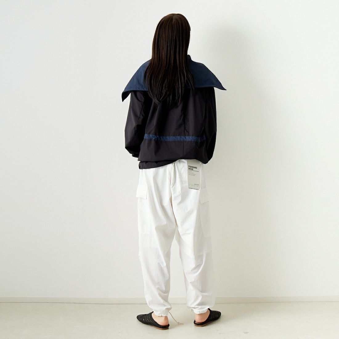 F CE. [エフシーイー] パーテックス スタンドプルオーバー [FPA14241U0001] BLACK &&モデル身長：167cm 着用サイズ：S&&