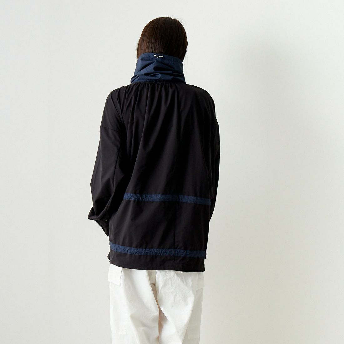 F CE. [エフシーイー] パーテックス スタンドプルオーバー [FPA14241U0001] BLACK &&モデル身長：167cm 着用サイズ：S&&