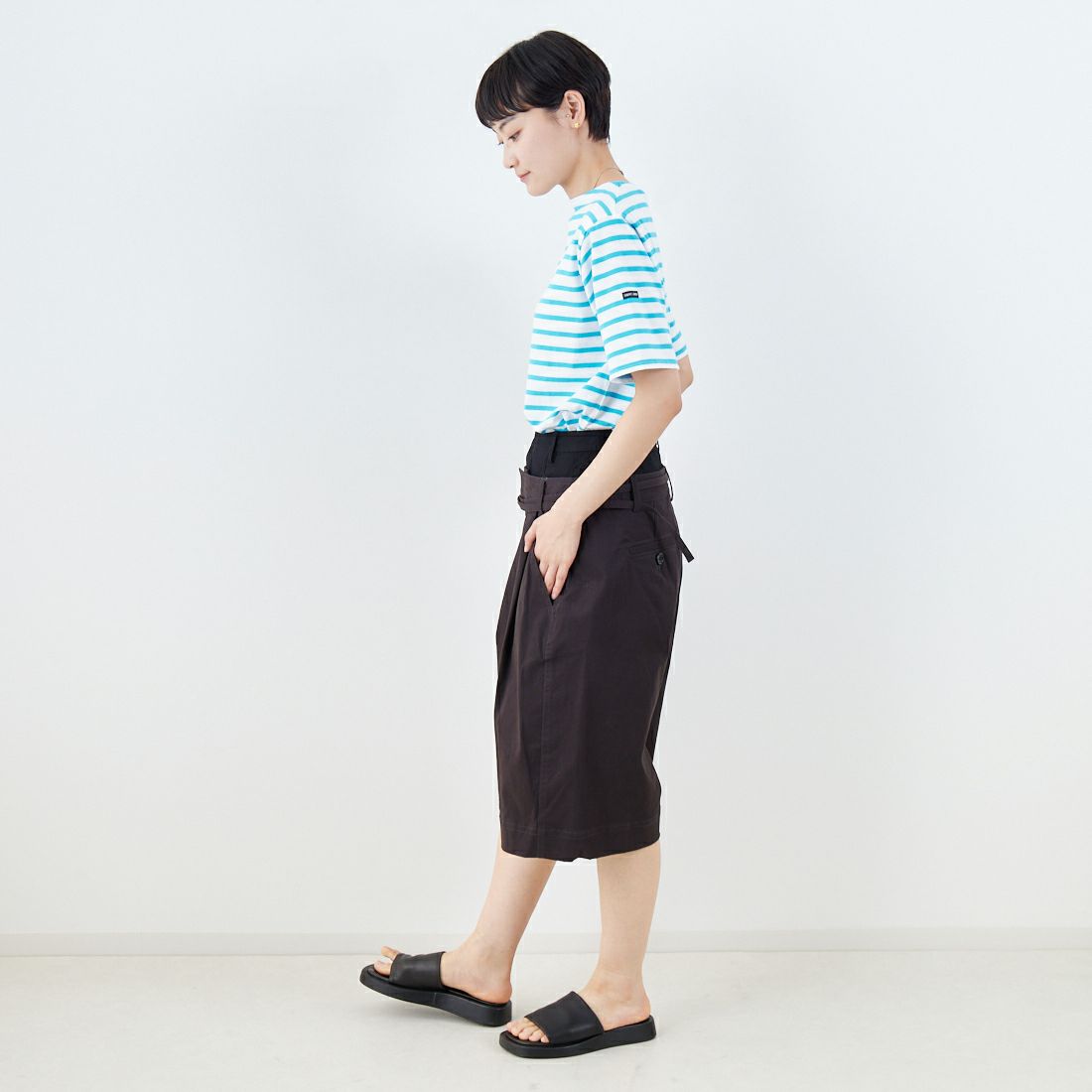 ST.JAMES [セントジェームス] ピリアックボーダーTシャツ [PIRIAC] NEI/GIT