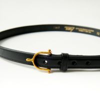 TORY ブラック ベルト 32 TORY leather 32インチ フック バックル ベルト