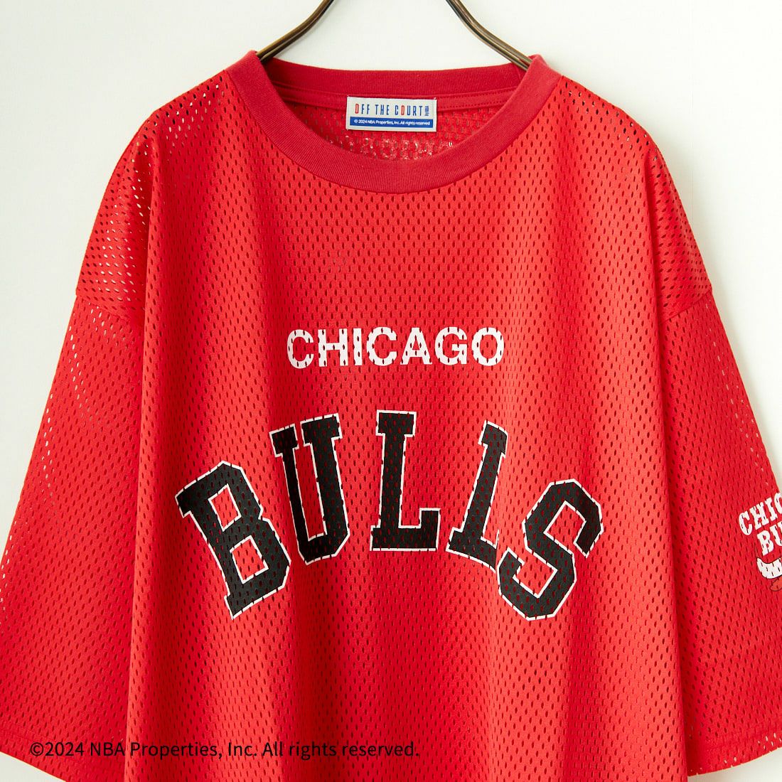 OFF THE COURT BY NBA [オフ ザ コート バイ エヌビーエー] 別注 メッシュTシャツ [JF-24SS-001-JF] RED BULLS