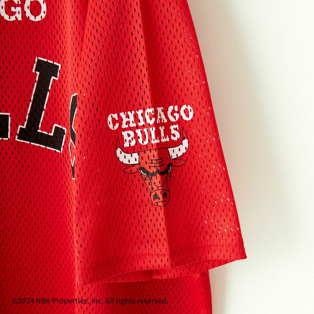 OFF THE COURT BY NBA [オフ ザ コート バイ エヌビーエー] 別注 メッシュTシャツ [JF-24SS-001-JF] RED BULLS