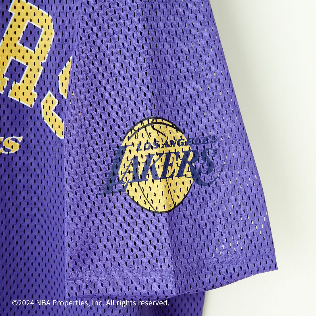 OFF THE COURT BY NBA [オフ ザ コート バイ エヌビーエー] 別注 メッシュTシャツ [JF-24SS-001-JF] PPL LAKERS