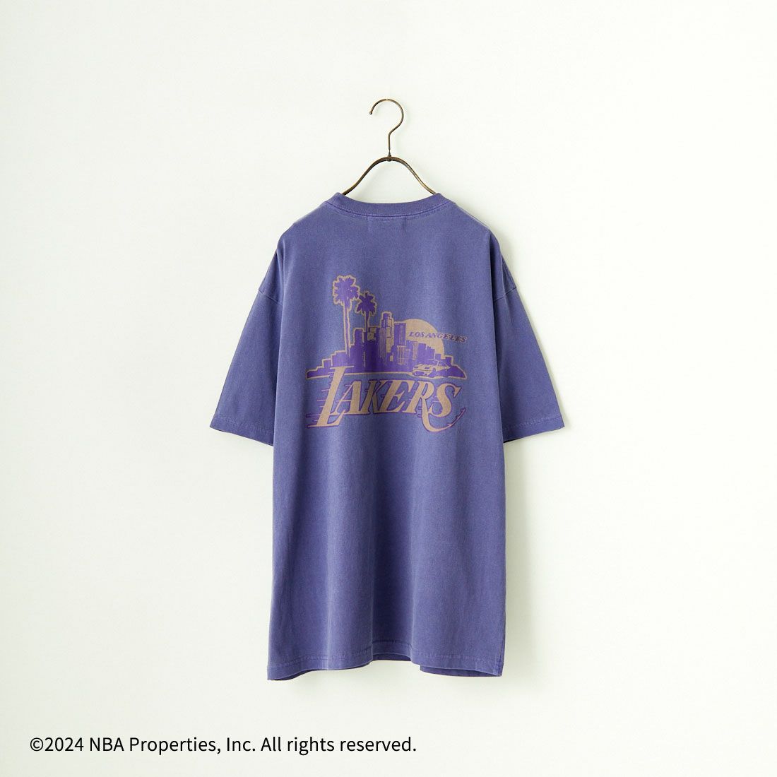 OFF THE COURT BY NBA [オフ ザ コート バイ エヌビーエー] 別注 チームTシャツ [JF-24SS-002-JF] NVY 76ERS