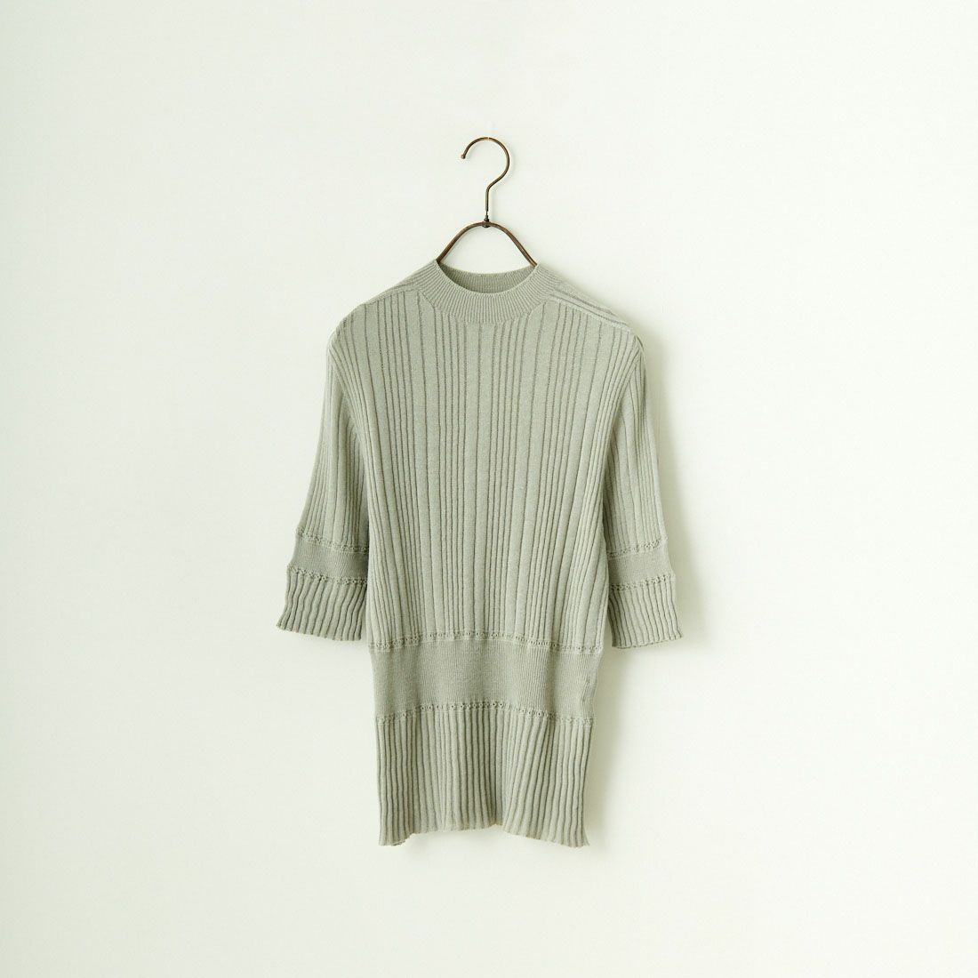 JoICEADDED [ジョイスアディッド] コットンシアー ニットプルオーバー [J241KN05] GREY