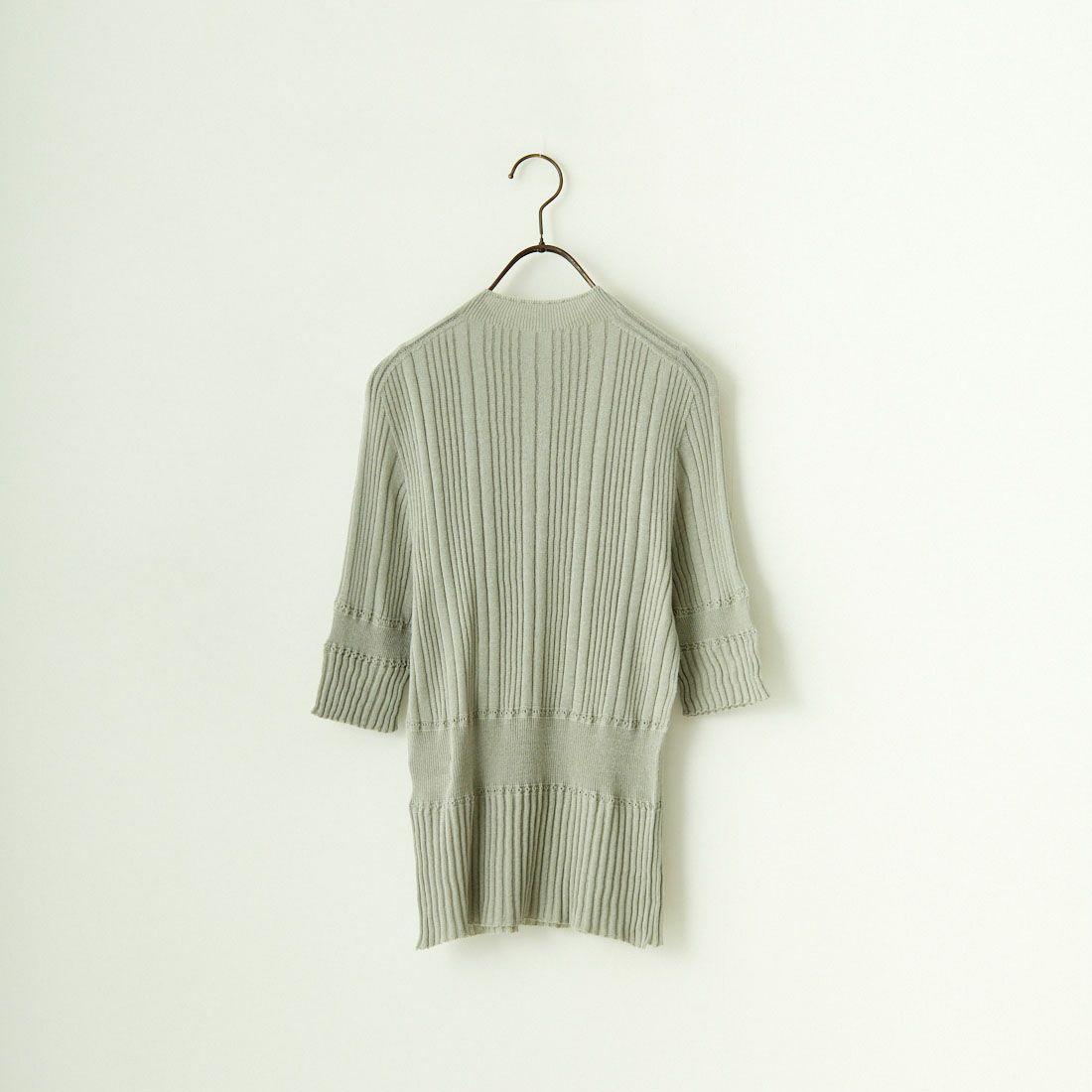JoICEADDED [ジョイスアディッド] コットンシアー ニットプルオーバー [J241KN05] GREY