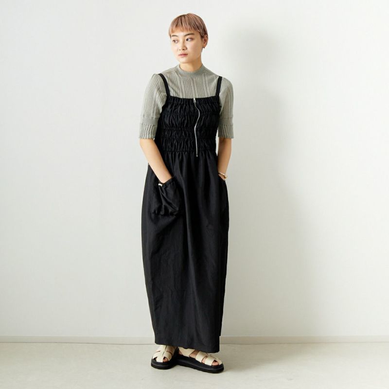 emmi [エミ] シャーリングワークワンピース [13WFO242008]｜ジーンズファクトリー公式通販サイト - JEANS FACTORY  Online Shop