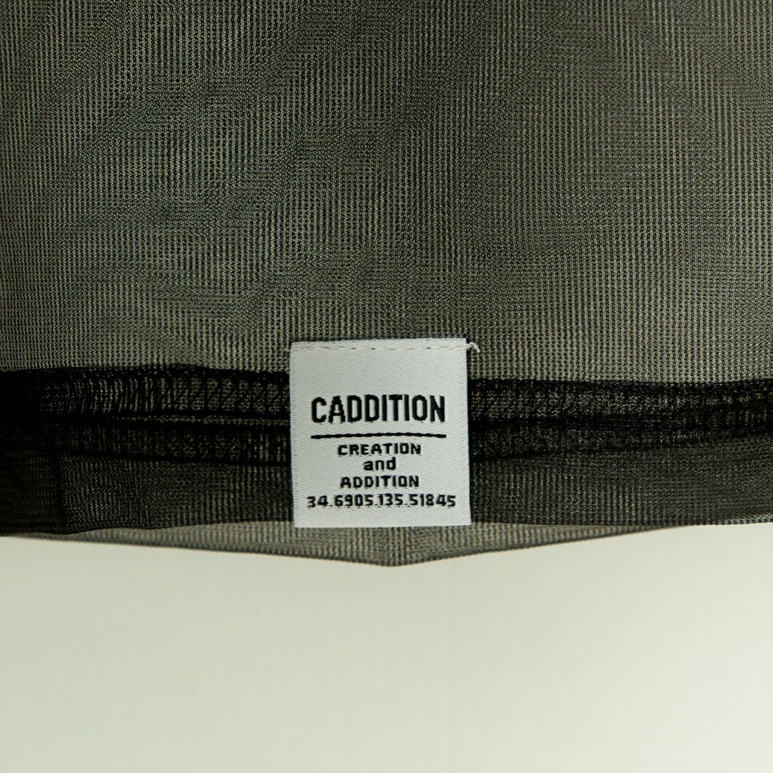CADDITION [キャディション] オーバーサイズシアーTシャツ [541193] 12 BLACK