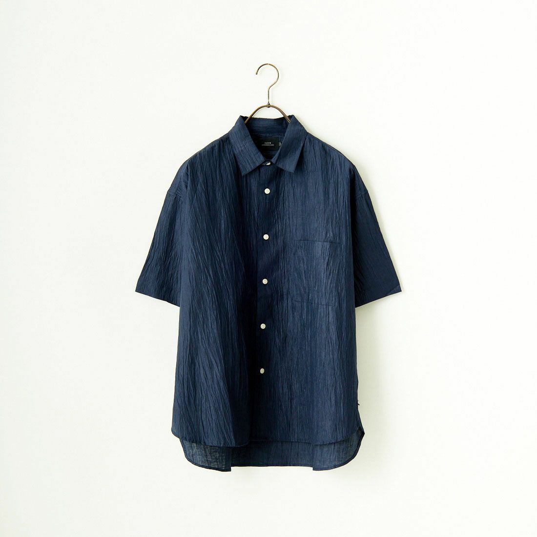 SLICK [スリック] リネンワッシャーレギュラーシャツ [5255863] 210 NAVY