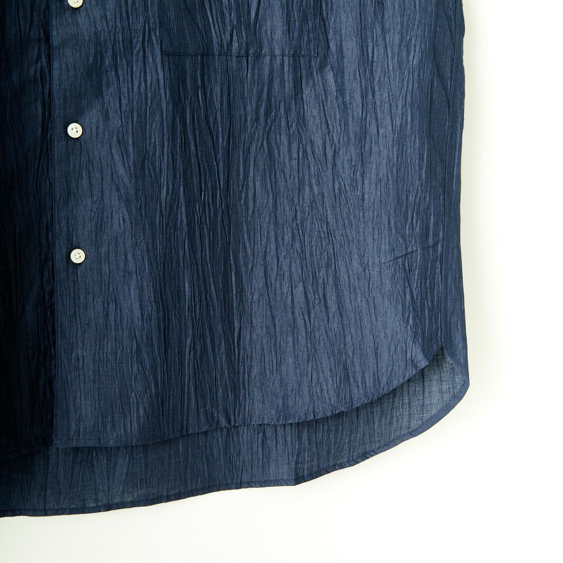 SLICK [スリック] リネンワッシャーレギュラーシャツ [5255863] 210 NAVY