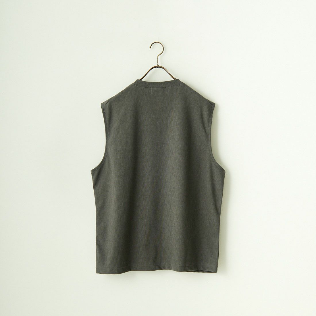 SLICK [スリック] ダブルニットスリーブレスTシャツ [5251740] 720 COAL