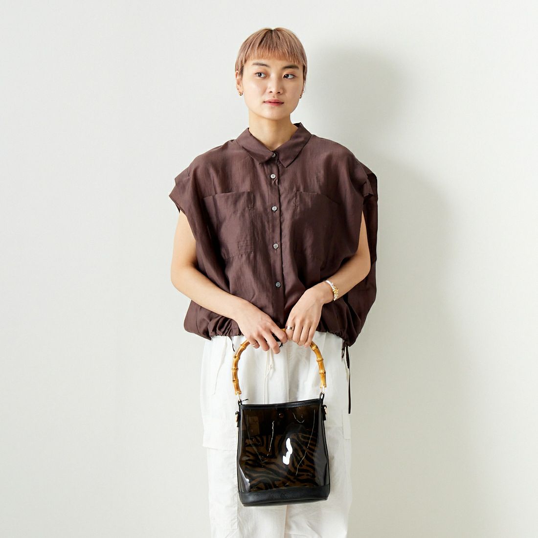 CHIGNON [シニヨン] フレンチスリーブシャツ [1242-258KK]