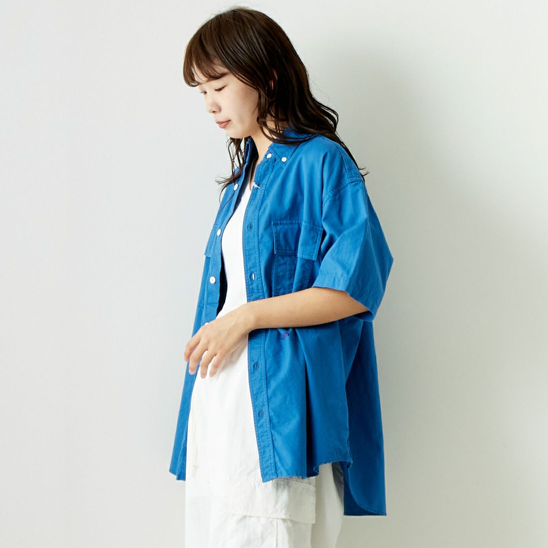 BL BLUE&&モデル身長：167cm 着用サイズ：S&&