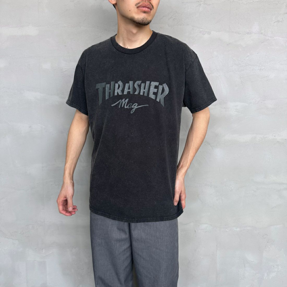 BLK/BLK&&モデル身長：168cm 着用サイズ：M&&
