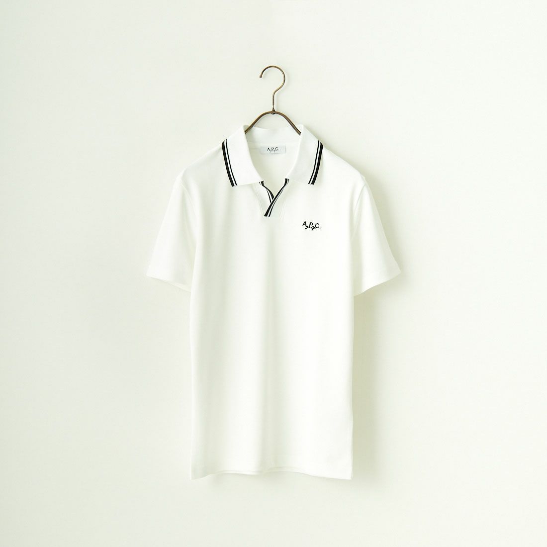 A.P.C. GOLF [アー・ペー・セー ゴルフ] AARON ポロシャツ [CTM4403] WHITE