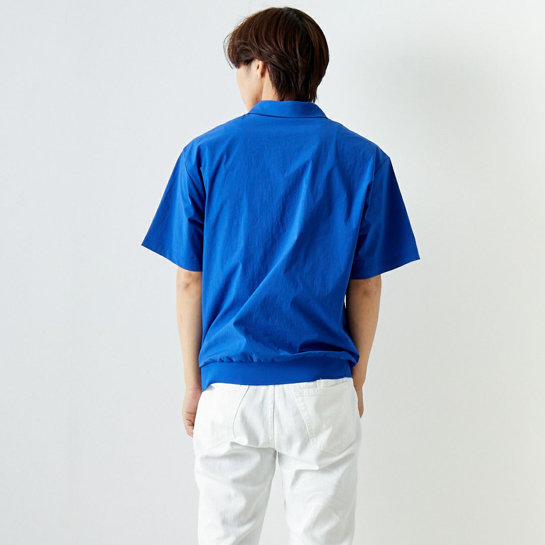 A.P.C. GOLF [アー・ペー・セー ゴルフ] ADRIEN Tシャツ [CTM4411] BLUE &&モデル身長：179cm 着用サイズ：L&&