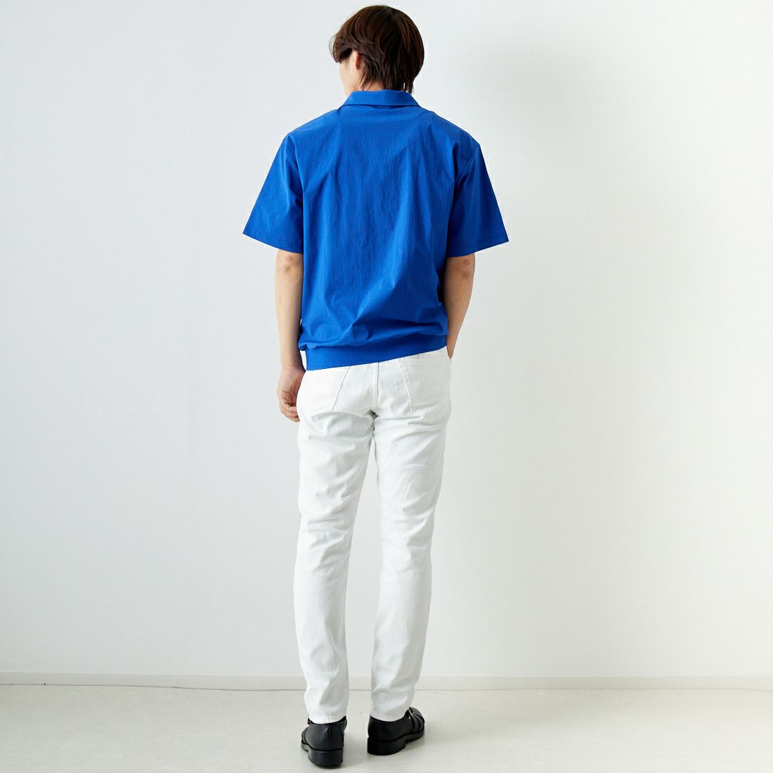 A.P.C. GOLF [アー・ペー・セー ゴルフ] ADRIEN Tシャツ [CTM4411] BLUE &&モデル身長：179cm 着用サイズ：L&&
