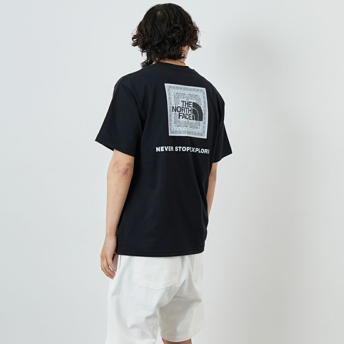 THE NORTH FACE [ザ ノースフェイス] ショートスリーブ バンダナスクエアロゴTシャツ [NT32446]