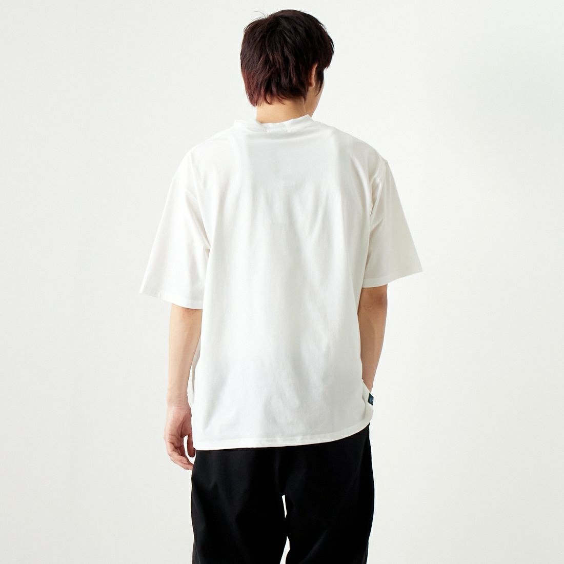 L.L.BEAN [エルエルビーン] カタディン ポケットTシャツ [4275-6070] 9 WHITE &&モデル身長：182cm 着用サイズ：L&&