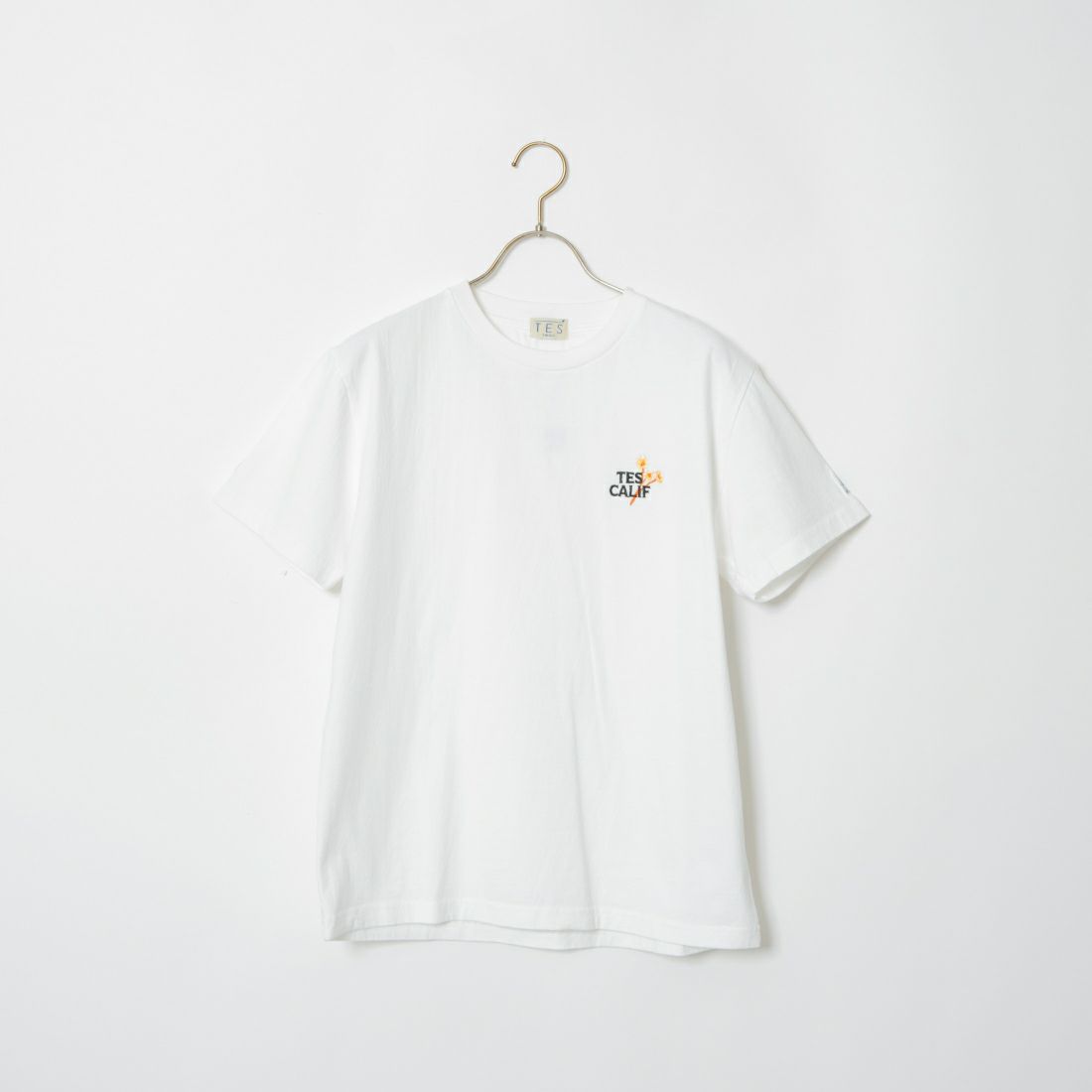 The Endless Summer [エンドレスサマー] 別注 花柄ワンポイント刺繍ロゴ ショートスリーブTシャツ [FH-24574503-JF] 07 WHITE