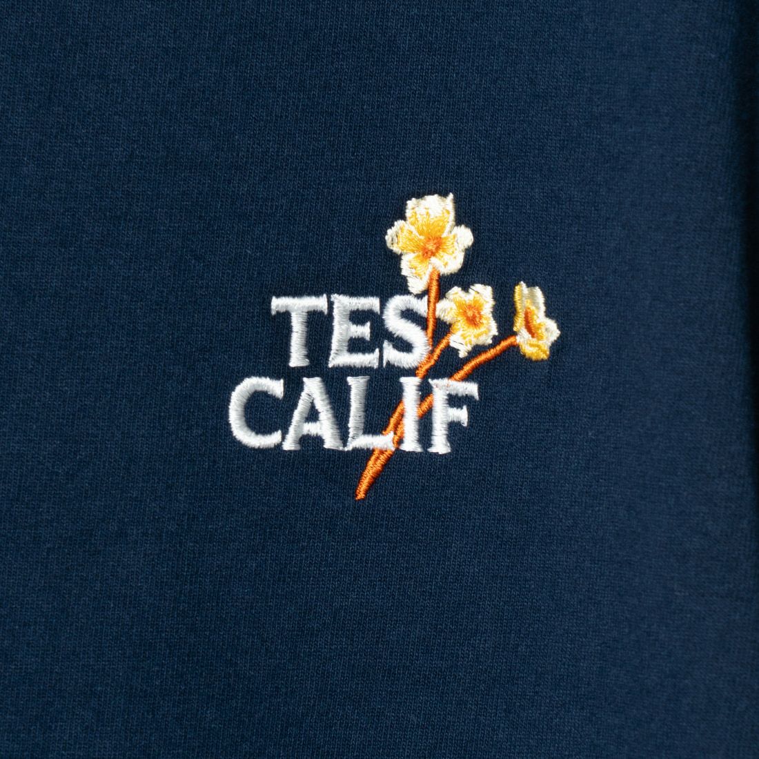 The Endless Summer [エンドレスサマー] 別注 花柄ワンポイント刺繍ロゴ ショートスリーブTシャツ [FH-24574503-JF] 60 NAVY