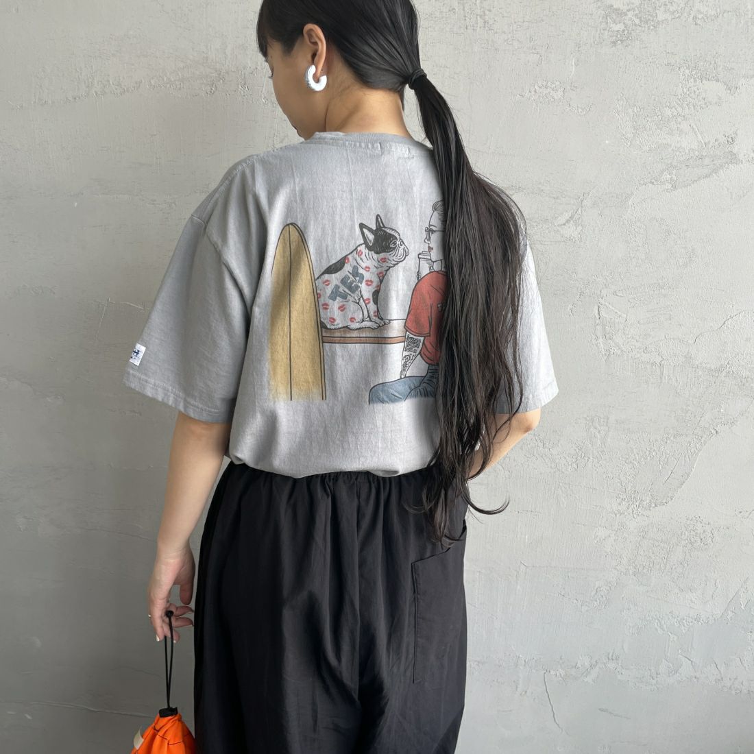The Endless Summer [エンドレスサマー] 別注 ショート丈 マリブレディーバックプリントTシャツ [FH-24574505-JF]