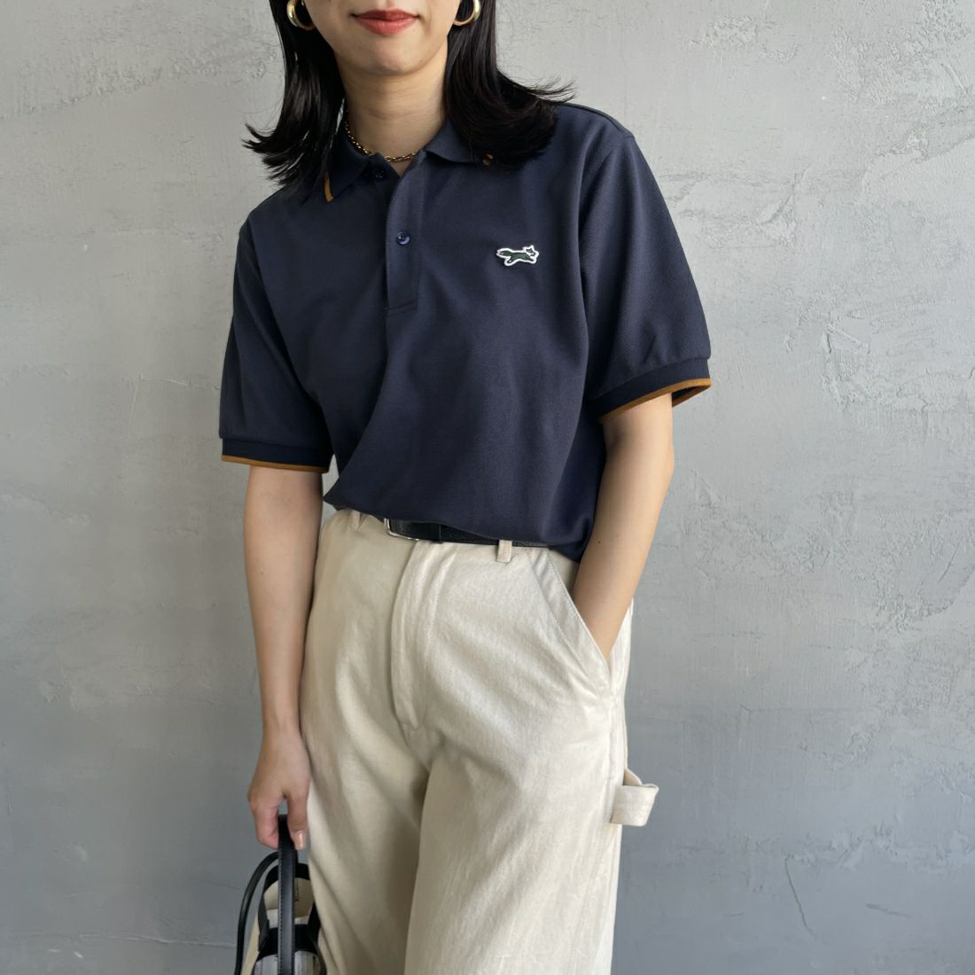 NAVY&&モデル身長：163cm 着用サイズ：S&&