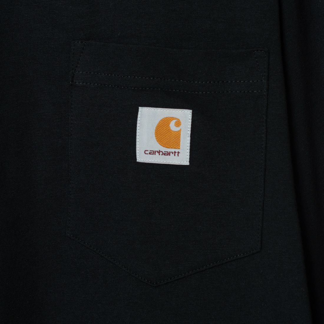 carhartt WIP [カーハートダブリューアイピー] ロングスリーブポケットTシャツ [I030437] BLACK &&モデル身長：173cm 着用サイズ：M&&