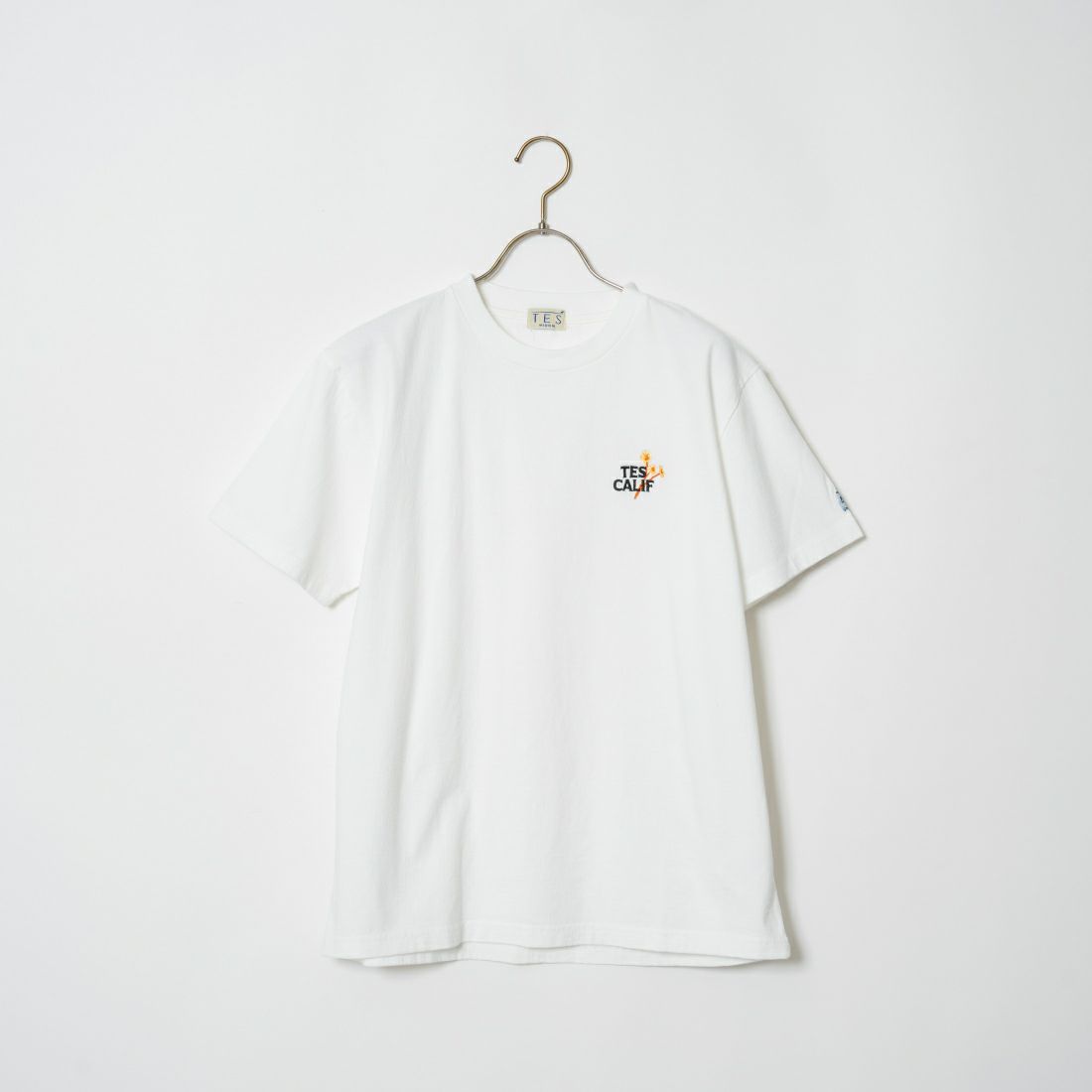 The Endless Summer [エンドレスサマー] 別注 花柄ワンポイント刺繍ロゴ ショートスリーブTシャツ [FH-24574503-JF] 07 WHITE