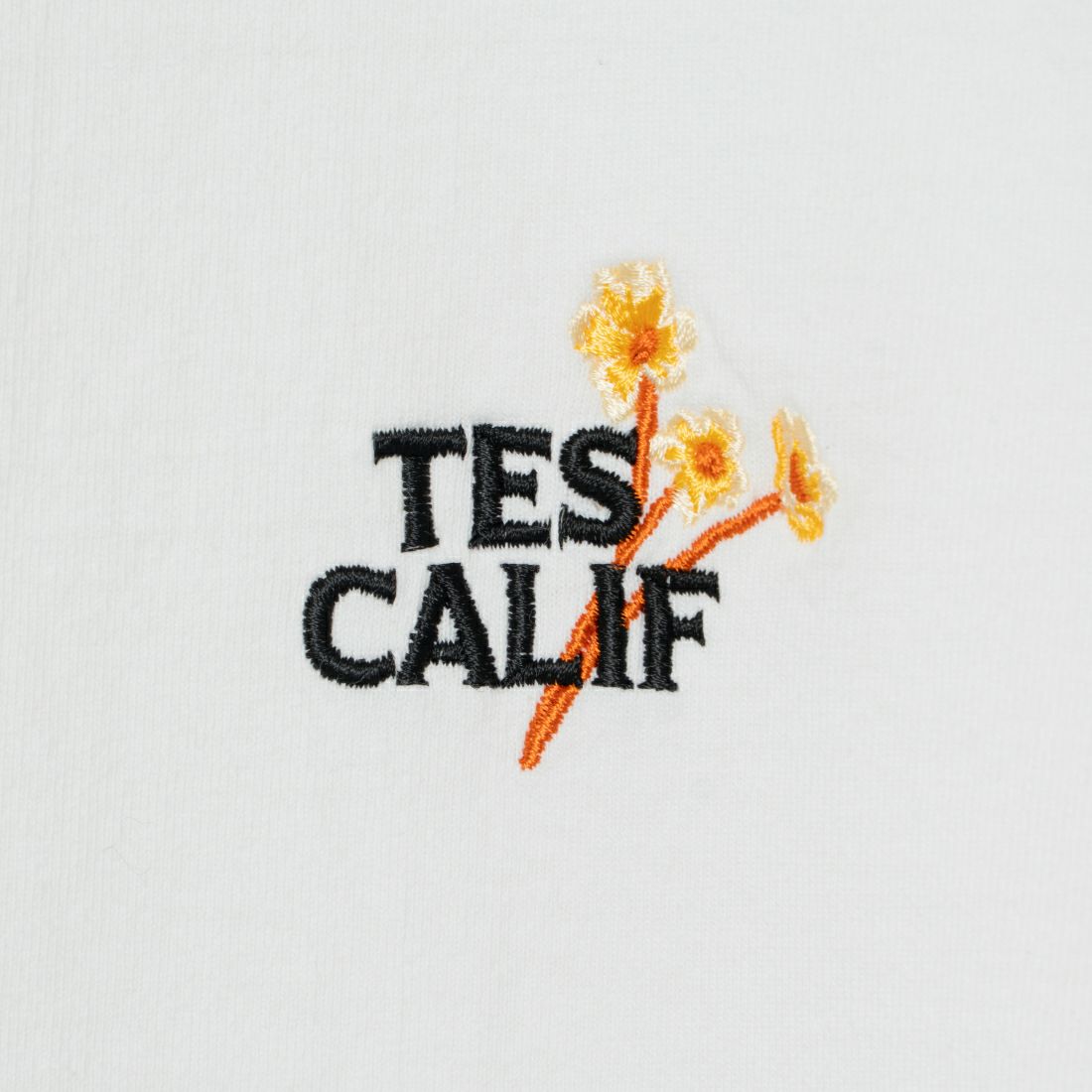 The Endless Summer [エンドレスサマー] 別注 花柄ワンポイント刺繍ロゴ ショートスリーブTシャツ [FH-24574503-JF] 07 WHITE