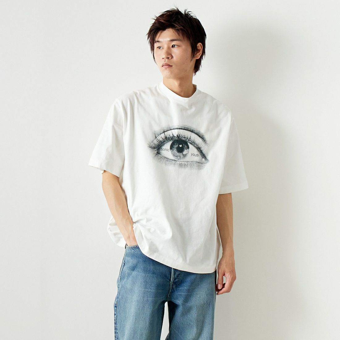 blurhms ROOTSTOCK [ブラームス ルーツストック] eye ワイドプリントTシャツ [BROOTS24S34SONIC5]