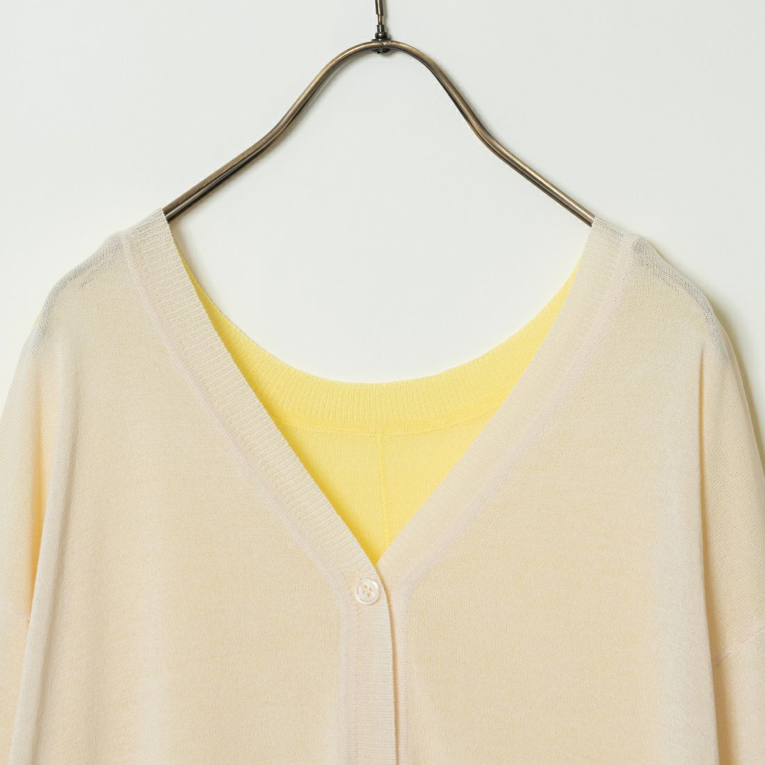 Jeans Factory Clothes [ジーンズファクトリークローズ] 2WAY UVカットカーディガン [116-5026] IVORY/YELL
